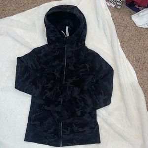Lululemon Camo Black Scuba Zip Up Hoodie